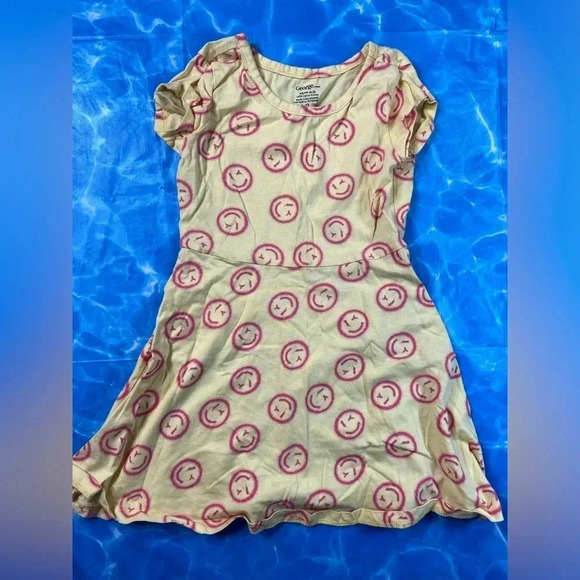 🐣4 for $28🥚 George - Toddler Smiley Face Sun Dress - Size 4-5 - Picture 2 of 3